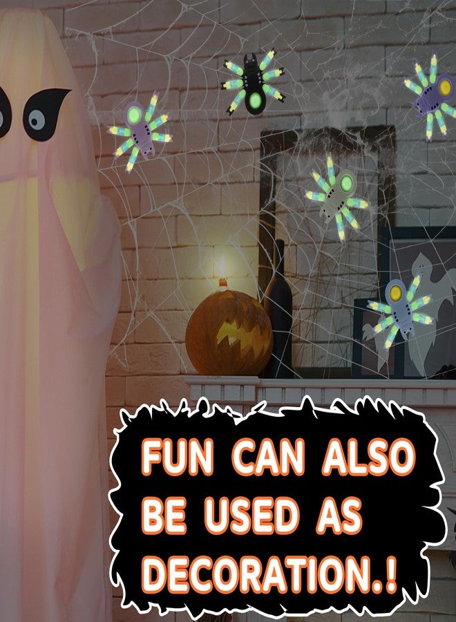 LENDOD Halloween Spider Transformable Fidget Toys - Halloween Party Favors Bulk for Kids and Adults, Glow in The Dark, Halloween Treat Bags Gifts, Pop Sensory Fidget Toys & Home Party Decor-15PCS - Image 5